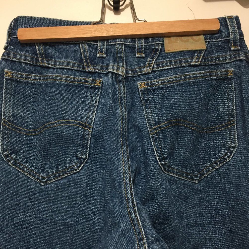 VINTAGE HIGH RISE LEE DENIM JEANS SIZE 12 - Picture 4 of 5